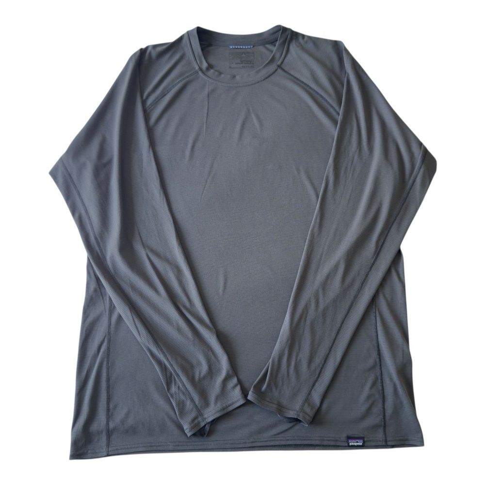 Patagonia Capilene Midweight Base Layer Shirt Mens Size XL/L Long Sleeve Gray